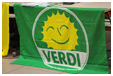 la bandiera col simbolo dei verdi
